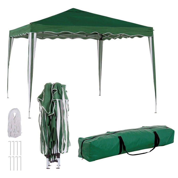 BigBuy Garden Pergola Gazebo Polyester Acier 300 x 300 x 250 cm