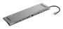 Sandberg Station d'accueil USB-C 10-en-1 avec Ports HDMI, VGA, Ethernet, USB-A, Alimentation 100 W et Support pour PC Portable
