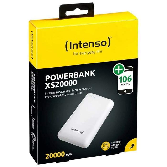 Batterie pour Ordinateur Portable INTENSO XS20000 Blanc 20000 mAh Batterie pour Ordinateur Portable INTENSO XS20000 Blanc 20000 mAh