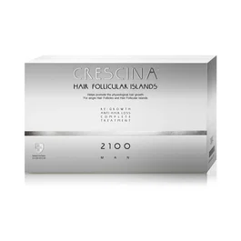 Labo Crescina Follicular Islands 2100 Sérum de traitement en ampoules pour hommes, 20 pcs
