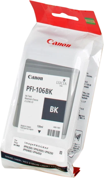 Canon PFI-106BK Cartouche d'encre noire originale