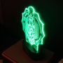 ERIK Lampe LED Harry Potter - Rétroéclairage ambiant avec alimentation USB-C et piles AAA - Fabrication ABS et acrylique - Dimensions 16x21,5x5,5 cm