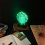 ERIK Lampe LED Harry Potter - Rétroéclairage ambiant avec alimentation USB-C et piles AAA - Fabrication ABS et acrylique - Dimensions 16x21,5x5,5 cm