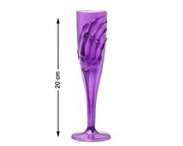 Vase main pour Halloween, design de main effrayante en plastique pour cocktail et décoration de fête thème horreur, 20 cm