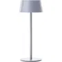 Brilliant PICCO - Lampe de table d'extérieur solaire et LED, 5W, 300 lumens, 3000K, gris dépoli, métal et plastique