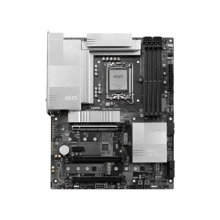 MSI PRO Z890-P WiFi - Carte mère ATX - Socket Intel - Wi-Fi 7 - 5G LAN - Thunderbolt 4 - PCIe 5.0 - Argenté