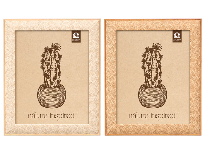 GIFTDECOR Lot de 24 cadres photo finition tressée 20x25 cm, Bois GIFTDECOR Lot de 24 cadres photo finition tressée 20x25 cm, Bois