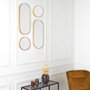 Home Deco Factory JGO. 4 ESPEJOS VERSA DORADO - Lot de 4 miroirs