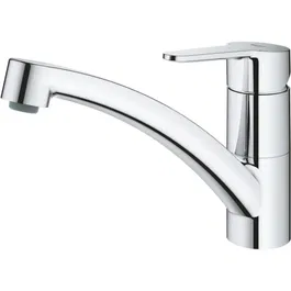 GROHE Mitigeur d'évier Start Eco chromé avec bec bas - Technologie LongLife pour eau potable sans plomb ni nickel