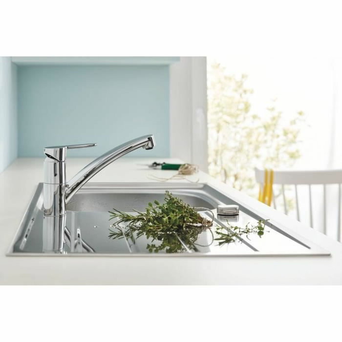 Grohe Mitigeur évier Start Eco Chromé Bec bas