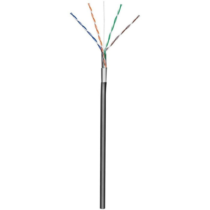 Câble Réseau Rigide FTP 5ème Catégorie Techly ITP8-RIS-0305LO Noir 305 ...