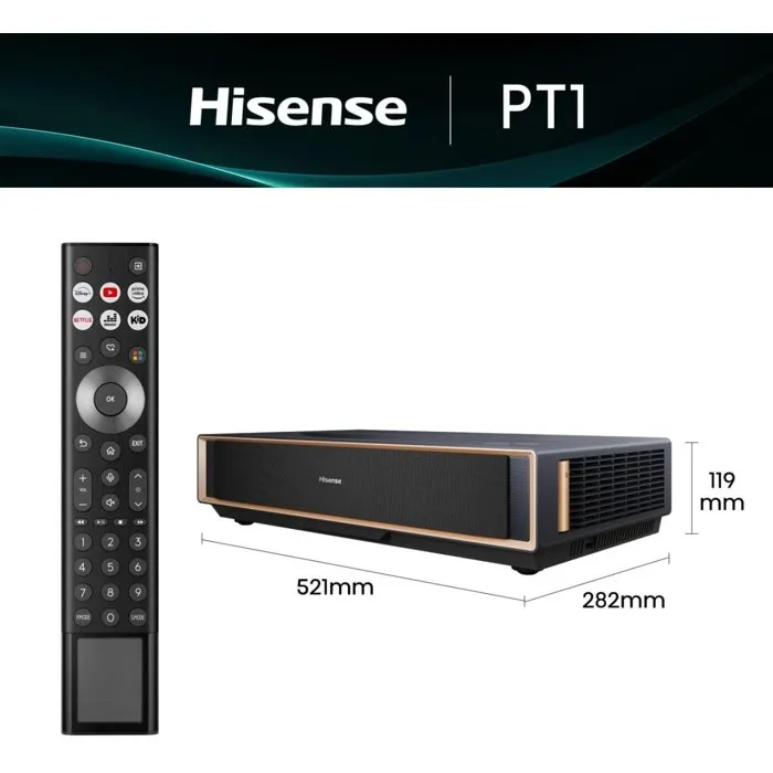 Hisense Smart Laser Cinema PT1 GMG 4K Laser Ultra Courte Focale