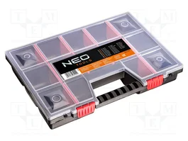 NEO TOOLS Conteneur collectif noir avec partitions réglables
