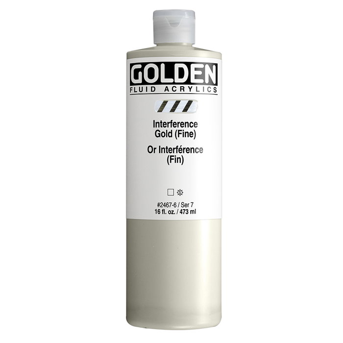 Golden Acrylique Fluide Or Interférence (Fin) 473 ml Golden Acrylique Fluide Or Interférence (Fin) 473 ml