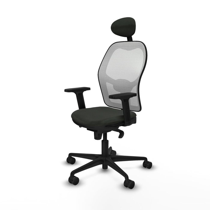 Piqueras y Crespo Chaise de Bureau avec Appui-tête Jorquera 2D036N1 Noir Piqueras y Crespo Chaise de Bureau avec Appui-tête Jorquera 2D036N1 Noir