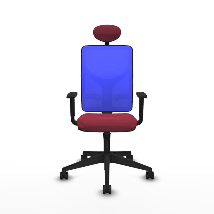 Piqueras y Crespo Chaise de Bureau Motilla avec Appui-tête, Granat et Bleu Piqueras y Crespo Chaise de Bureau Motilla avec Appui-tête, Granat et Bleu
