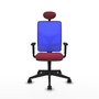 Piqueras y Crespo Chaise de Bureau Motilla avec Appui-tête, Granat et Bleu