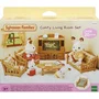 Sylvanian Families Figurines Miniatures - Set de Meubles et Accessoires La Pièce à Vivre, Ref. 5339, Beige et Marron, pour Enfants dès 3 Ans