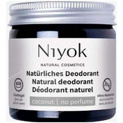 NIYOK Déodorant Antitranspirant Sans Parfum 40 ml - Formule Crème 2 en 1 aux Huiles Naturelles, Pour Peaux Sensibles, Vegan NIYOK Déodorant Antitranspirant Sans Parfum 40 ml - Formule Crème 2 en 1 aux Huiles Naturelles, Pour Peaux Sensibles, Vegan