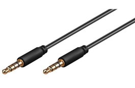 MicroConnect Câble d'extension Minijack 3,5 mm slim, 0,5 m