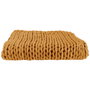 Home Deco Factory Couverture en tricot épais Jaune