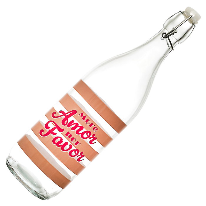 Home Deco Factory Bouteille en verre Dolce Vita 1 L