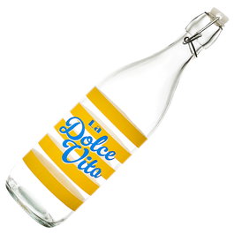 Home Deco Factory Bouteille en verre Dolce Vita 1 L