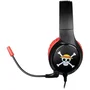 Konix - Casque Gaming Filaire à Micro Intégré avec Prise Jack 3,5 mm - Thème One Piece (Luffy) - Compatible PC, PS4, PS5, Switch, Xbox