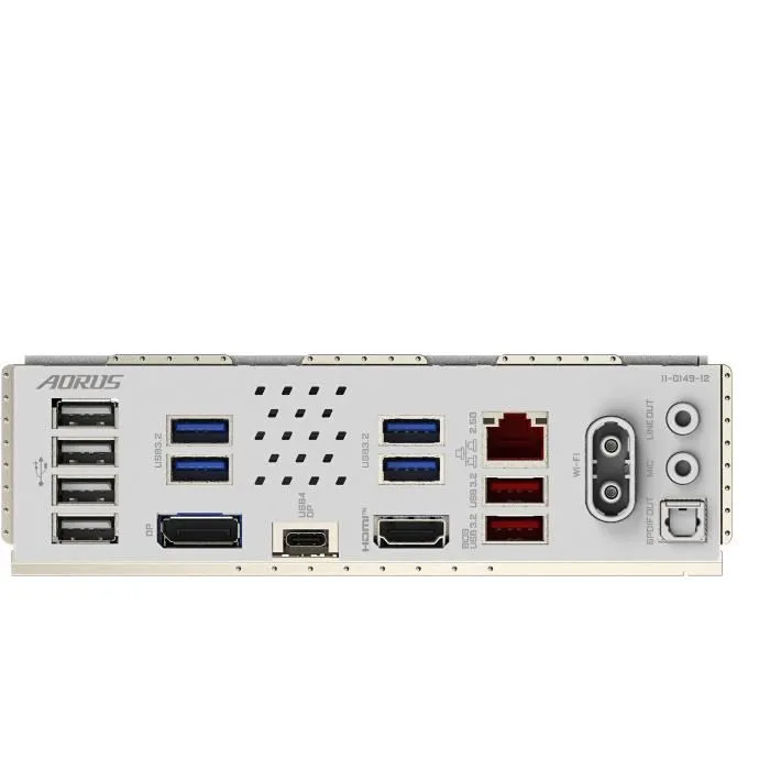 Gigabyte Carte mère B860M AORUS ELITE WF6E ICE - Socket LGA 1851 pour Intel Core Ultra - VRM 12+1+2+1 phases - DDR5 9200MHz - PCIe 5.0 M.2 - LAN 2.5 GbE - Wi-Fi 6E - USB 4