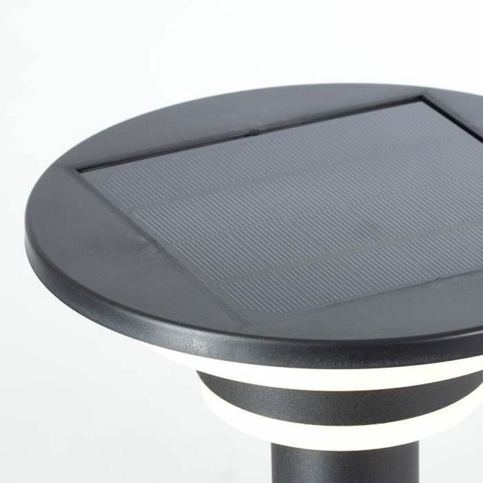 Brilliant Borne extérieure GARVINA LED Solaire Noir Brilliant Borne extérieure GARVINA LED Solaire Noir