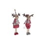 Figurine Décorative DKD Home Decor Noël Renne Polyester (20 x 10 x 58 cm) (2 Unités)