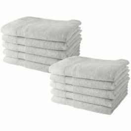 Today Lot de 10 serviettes de toilette Essential Craie 50 x 90 cm