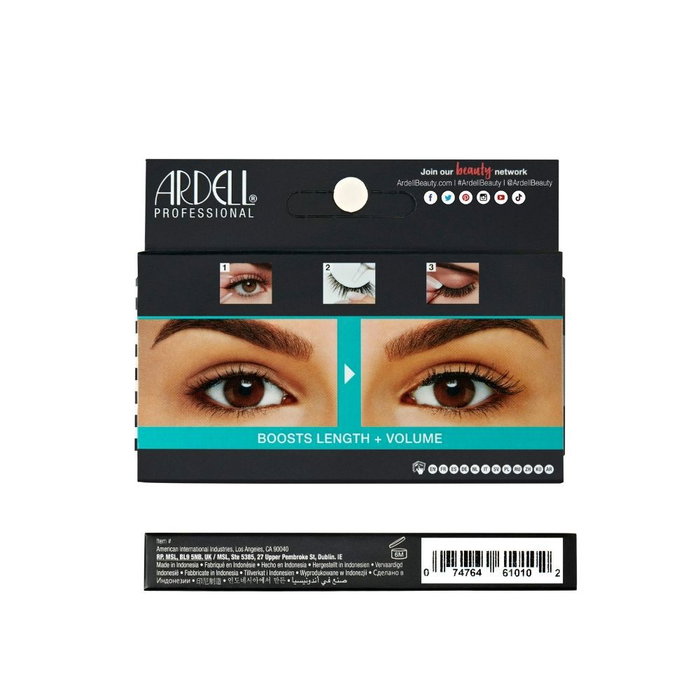 Ardell Faux cils naturels n° 110 noirs demi-bandes regard naturel réutilisables