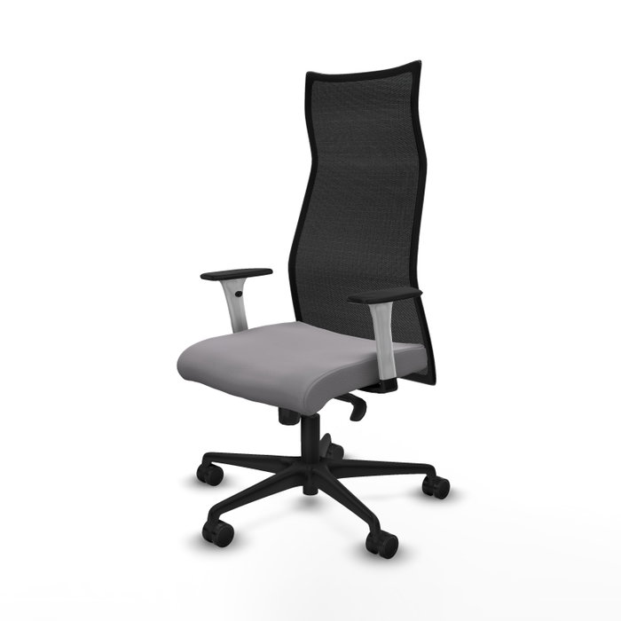 Piqueras y Crespo Chaise de Bureau Albacete Gris et Noir