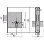 UCEM Serrure 5300-hl/50