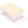 Bodum 11555-679S-80 Boîte à pain BISTRO Grand modèle Couvercle bambou Rose transparent