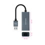 Nanocable 10.03.0405 Câble Convertisseur USB 3.0 vers RJ45 Ethernet Gigabit 10/100/1000 Mbps, Aluminium Gris 15 cm