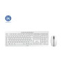 Cherry JD-8500DE-0 Stream Desktop - Ensemble clavier et souris filaire gris clair - Clavier français AZERTY