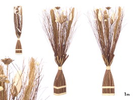 GIFTDECOR Ramillete Cuadrado Marron