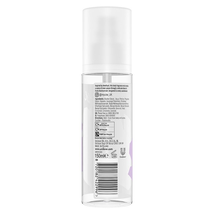 Impulse Brume parfumée pour le corps INNER PEACE AMÉTHYSTE 150 ml