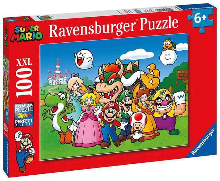 Ravensburger Puzzle 100 pièces XXL Super Mario, à partir de 6 ans Ravensburger Puzzle 100 pièces XXL Super Mario, à partir de 6 ans