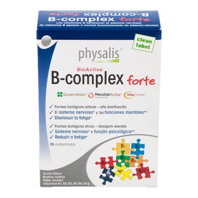 PHYSALIS VIT B COMPLEX FORTE 30 comprimés PHYSALIS VIT B COMPLEX FORTE 30 comprimés