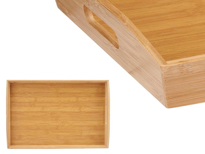 KINVARA Bandeja Bambu con Asas 43,7x29,5x5,5cm KINVARA Bandeja Bambu con Asas 43,7x29,5x5,5cm