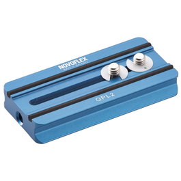 Novoflex Q=PLATE PL 2 Plaque de serrage bleue
