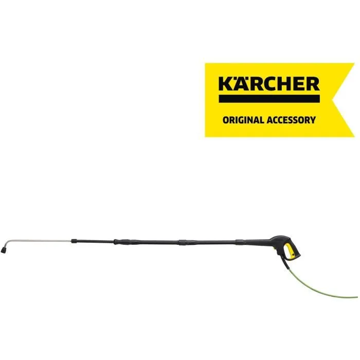 Kärcher Lance Coudée pour Nettoyeur Haute Pression 1 m - Accessoire pour K2 à K7 - Idéale pour les Endroits Difficiles d'Accès (Gouttières, Châssis)