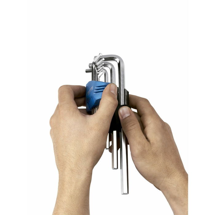 Jeu de Clés Allen WITTE 1,5-2-2,5-3-4-5-6-8-10 mm Hexagonal Jeu de Clés Allen 9 Pièces