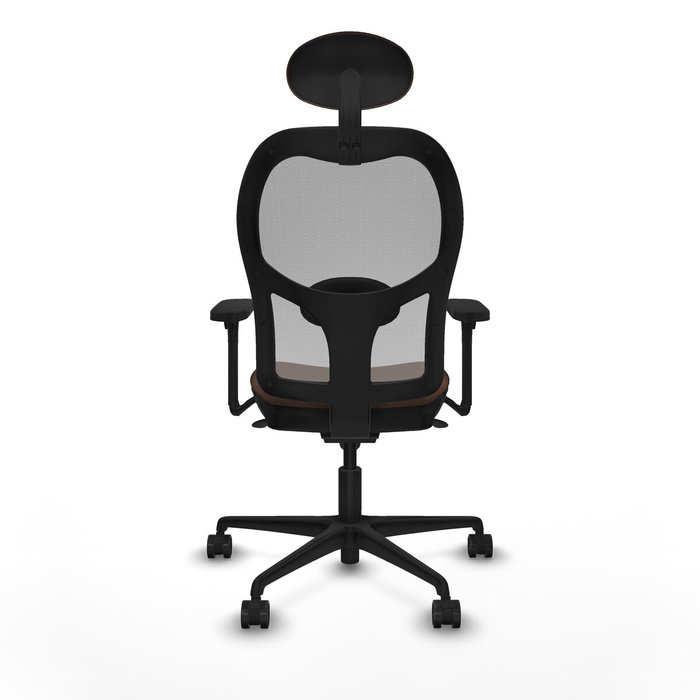 Piqueras y Crespo 3D036N1 Chaise de Bureau avec Appui-tête Gris Brun foncé