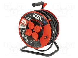 KEL Rallonge réseau H05RR-F 3G2,5mm² 40m avec tambour
