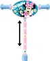 Minnie Trottinette pour enfant MN432050 - 3 roues, plateau antidérapant, poignées anti-pincement, hauteur ajustable - Rose