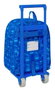 Safta Moch 232+carro 805 - Sac à dos Batman avec roulettes pour préscolaire (3 ans et plus) - Dimensions: 22 x 27 x 10 cm